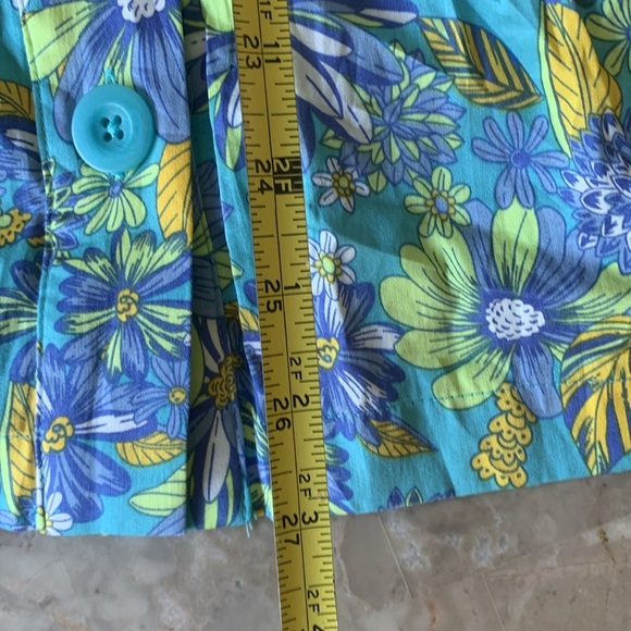 ModCloth Blue and Yellow Daisies At Nightfall Tiered Midi Skirt Size 8 cotton - Picture 4 of 8